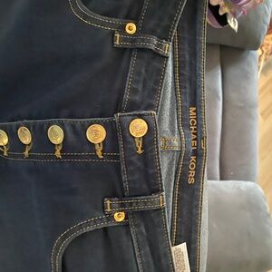 Michael Kors Selma Skinny Button down Jeans Size 10